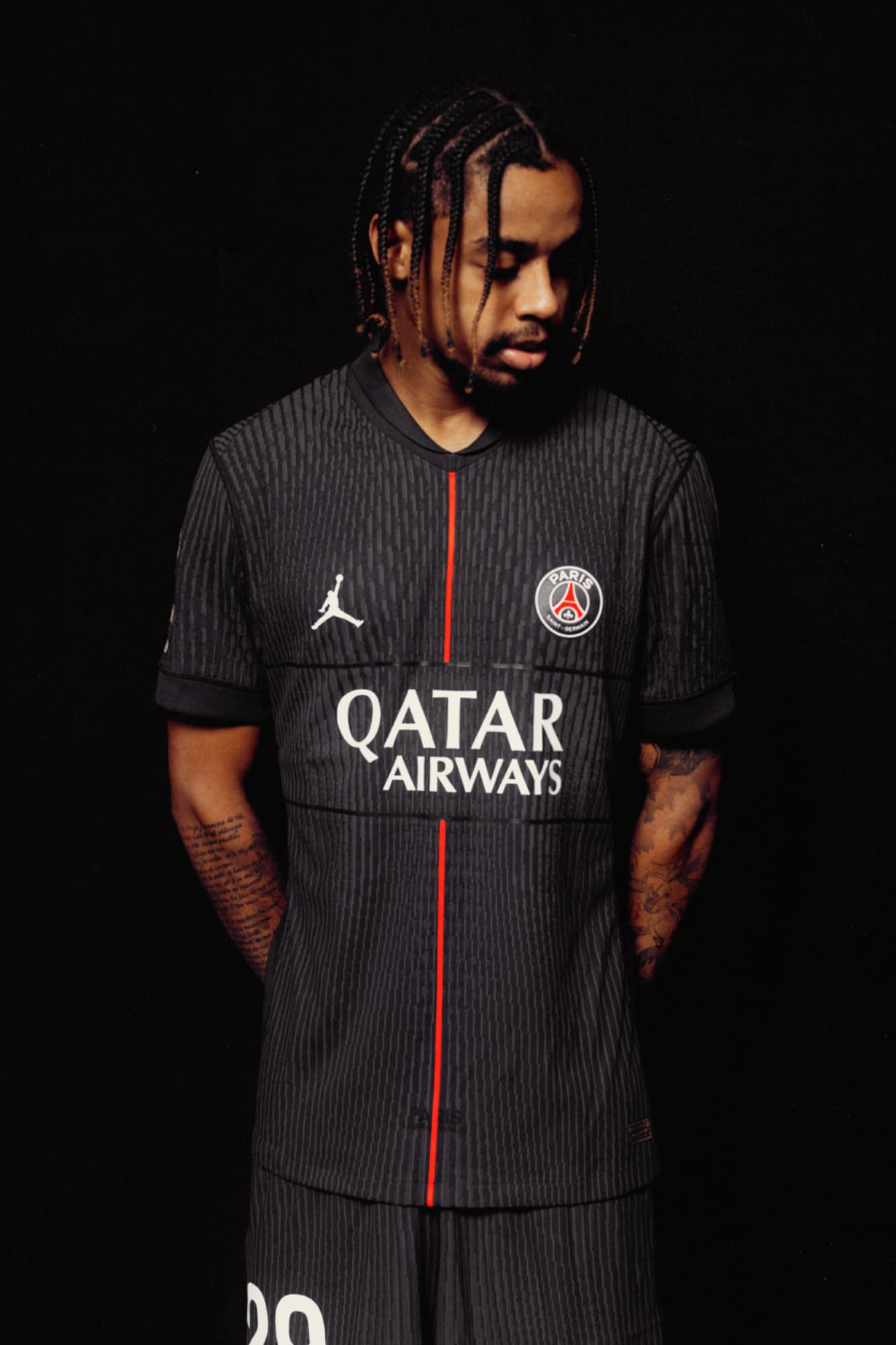 PSG Jordan Fourth Stadium Shirt 2025-26 - Kids