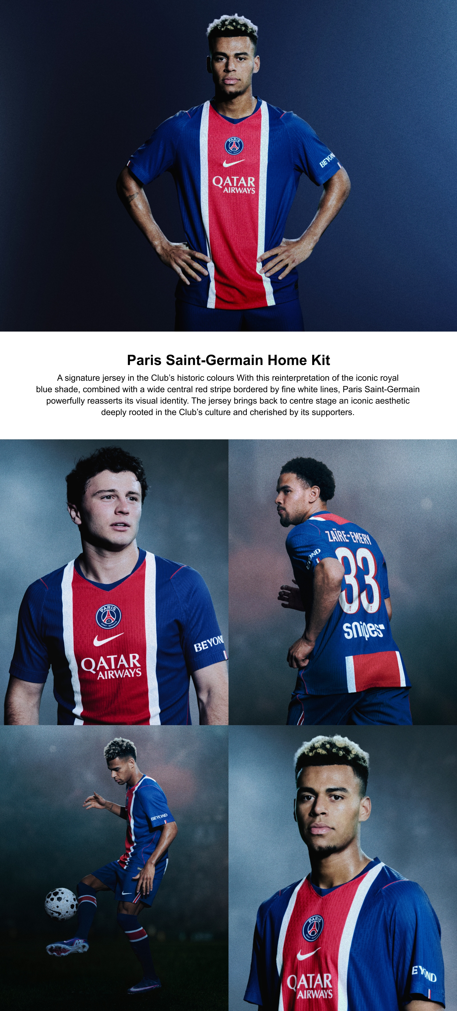 PSG Nike Home Aero-FIT Match Shirt 2026-27 - Kids with
