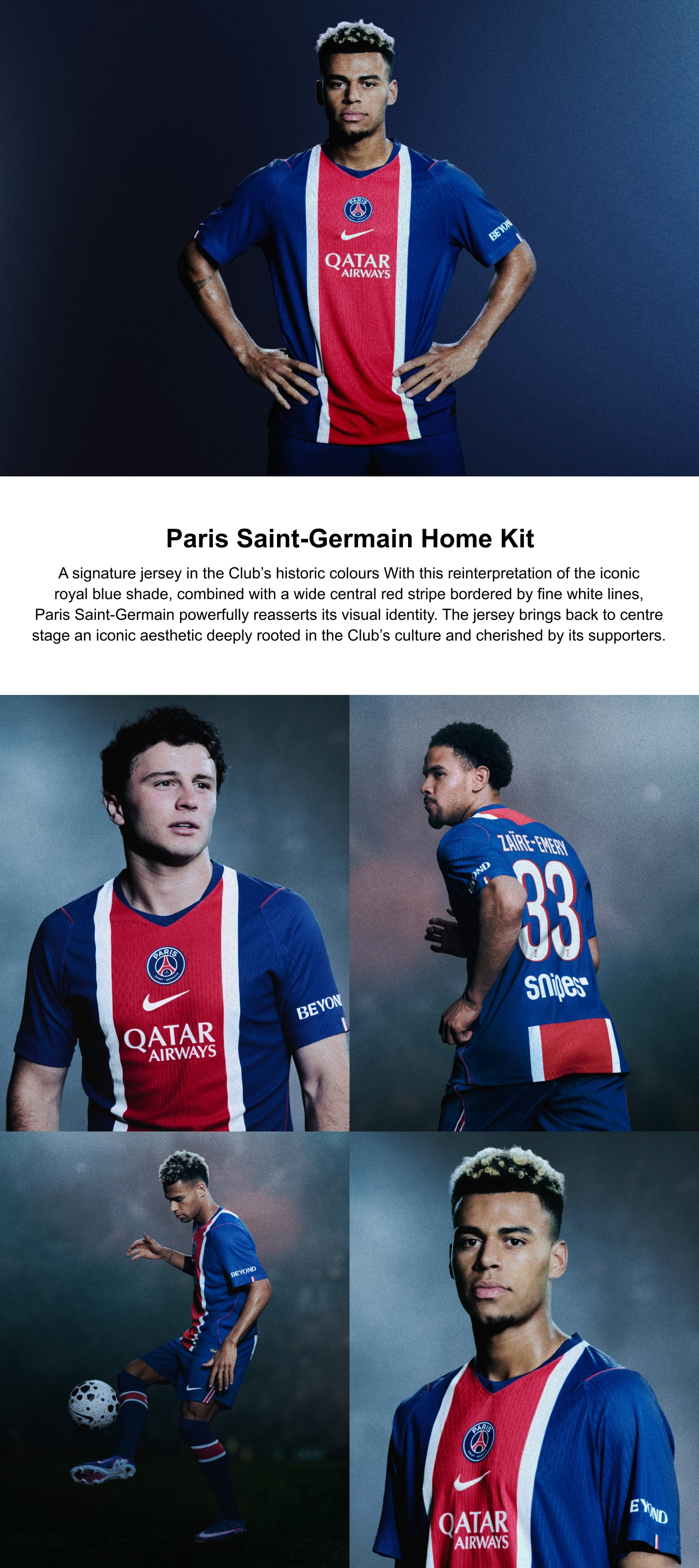 PSG Nike Home Stadium Long Sleeve Shirt 2026-27 with Kvaratskhelia