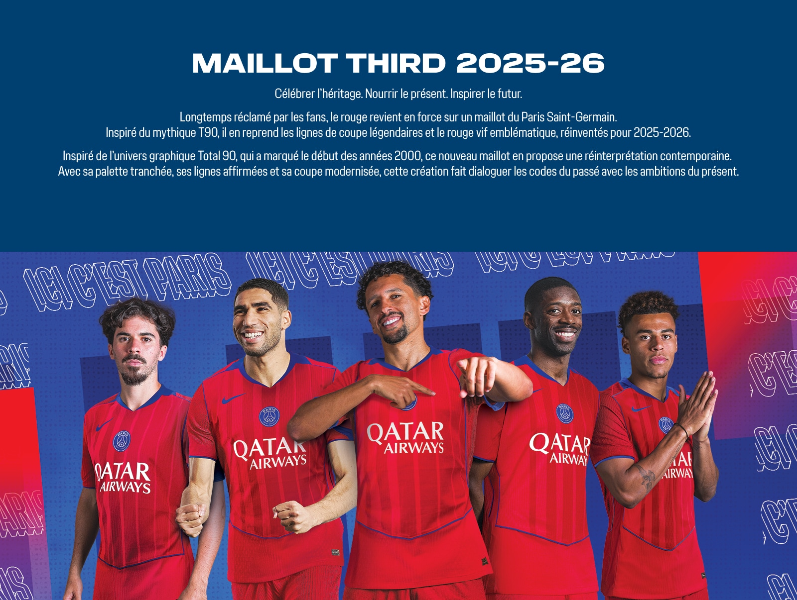 Flocage third PSG Perso Ligue 1 HAKIMI #2 2024/25