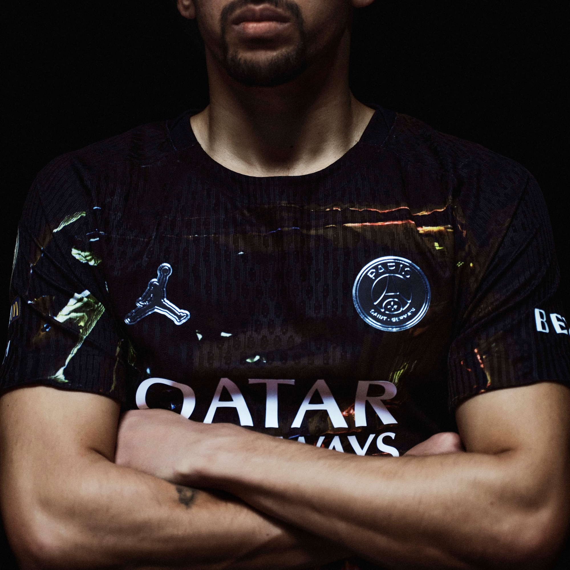 PSG ジョーダン ナイトエディション Dri-FIT ADV マッチシャツ 2025-26